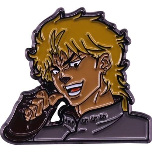 Young Dio Brando enamel pin JJBA manga villain character