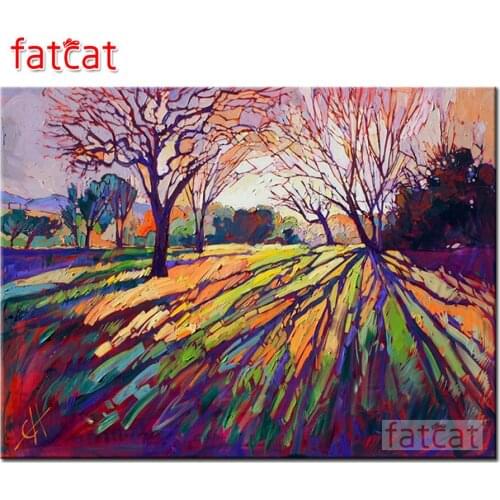 FATCAT Spring abstract landscape 5d diy diamond painting full square round drill diamond embroidery kits home decoration AE2828