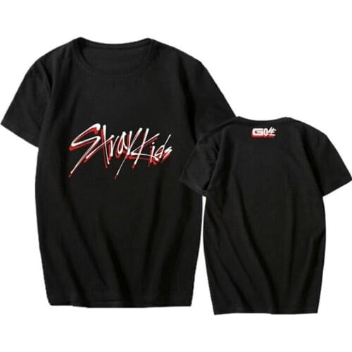 Stray Kids ablum GO casual unisex t-shirt BANG CHAN CHANGBIN printing summer short sleeve men and women t shirt New