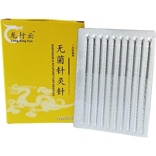 100pcs Acupuncture Needle Disposable Sterile Chinese Acupuncture Therapy Beauty Face Body Point massage Multi Size