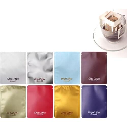 Combination Drip Coffee Filter Bags Basket And Aluminum Foil Coffee Bags Portable Office Travel Drip Coffee Filters Tools Set