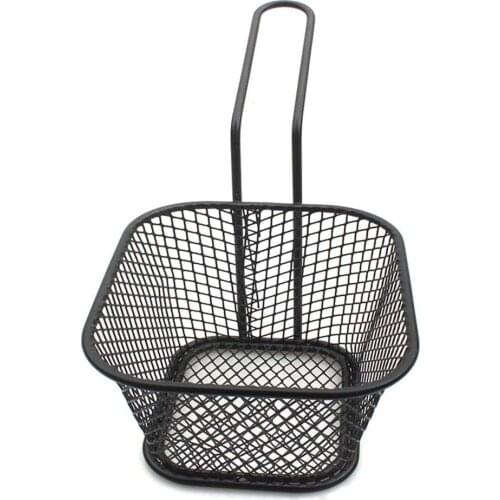 French Fries Basket metal Black spray paint Small food basket Fried chicken wings snack mesh sieve basket 1 Set