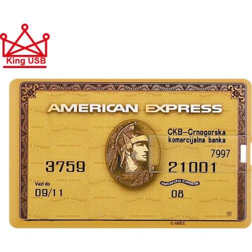 Amerian Express Credit Card HSBC Visa Standard Chartered Master card USB Flash Pen drive 64GB 32GB 16GB 8GB memory card stick