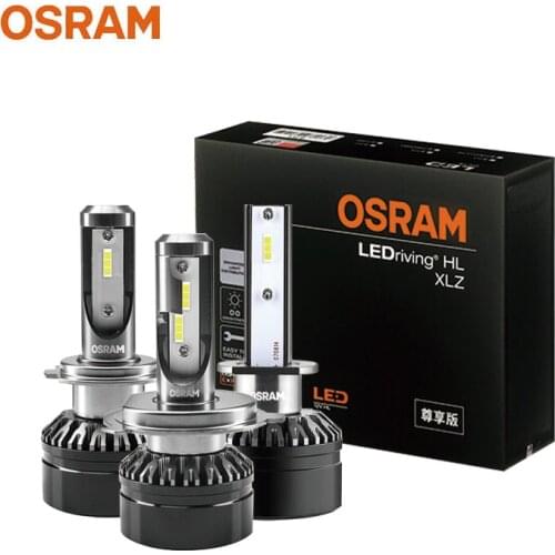 OSRAM LED H7 H4 H1 HL XLZ Pro 12V 25W Car Headlight H8 H11 H16 HIR2 HB3 HB4 6000K Cool White Automotive Headlights (2 Pcs)
