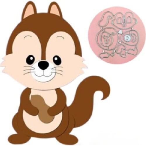 Squirrel Metal Cutting Dies Stamps Dies Scrapbooking Mold Cut DIY Handmade Tools Craft Decoration Metal Cutting Dies New 2021