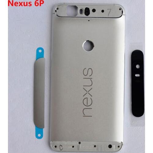 For Huawei Google Nexus 6P Metal Rear Housing Battery Cover Case Back With Side Keys + Camera Lens