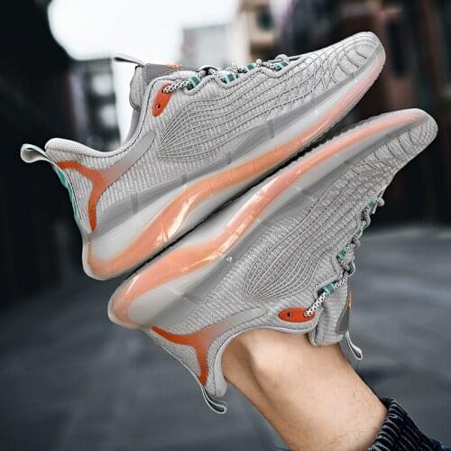 New Mens Sneakers Breathable Running Shoes Personality Vamp Reflective Design Outdoor Antiskid Damping Jogging Shoes Zapatillas