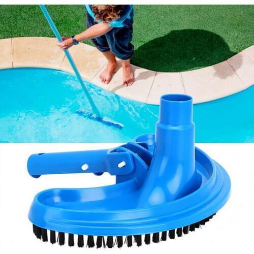 Swimming Pool Suction Vacuum Head Brush Cleaner Half Pool Suction Pool Moon Curved Head Cleaning Suction Tool Flexible Swim