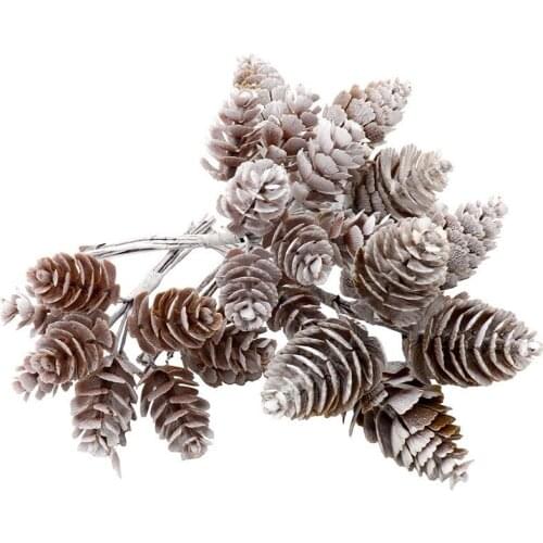 1Pcs Natural Pine Cones Dried Artificial Flowers For Christmas DIY Home Decoration Ornaments Shooting Accessories