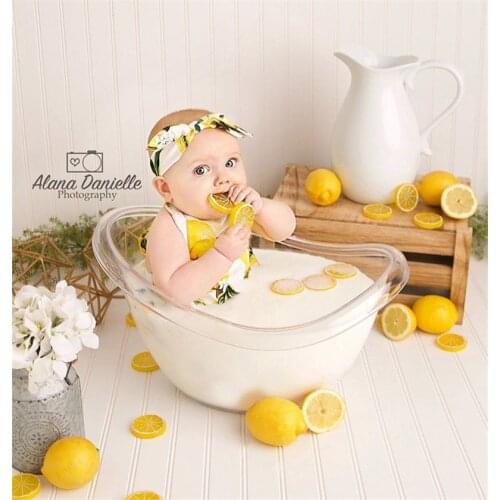 Dvotinst Baby Photography Props Plastic Transparent Mini Bathtub Hot Fotografia Accessories Infant Studio Shooting Photo Props