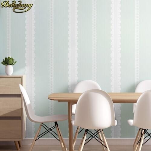Beibehang 60X300cm self adhesive wallpaper Childrens room Tv Background Mediterranean stripes wallpaper for bedroom living room