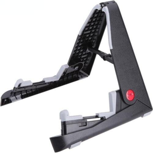 Aroma AGS-01 Foldable Stand A-frame Holder Bracket Mount for Guitar Bass Stringed Instrument Universal Compact Space-saving