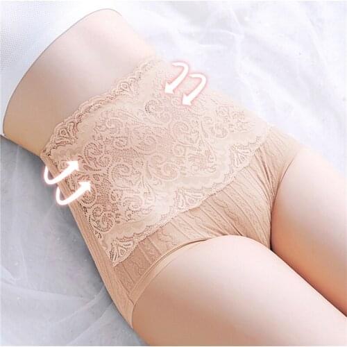 Women Cotton Blend Underwear High Waist Seamless Breathable Briefs For Girls Ladies Sexy High Quality Solid Color Lingeries