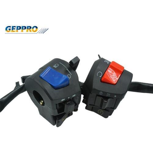 Universal Motorcycle 7/8" Handlebar Horn Turn Signal Headlight Start Switch Control for Harley Honda Suzuki Kawasaki Yamaha