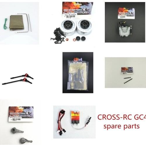 CROSS-RC GC4 1/10 RC truck spare parts Tent Engine sound 1.9 inch metal hub Two-speed gearbox Drive shaft Steering cup Dog bone