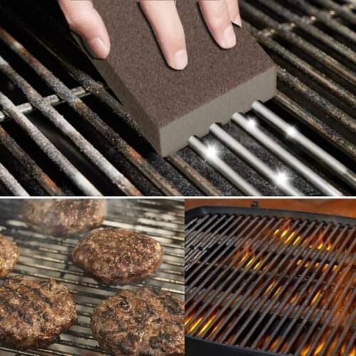 4Pcs/1pc BBQ Cleaning Brick Block Barbecue Cleaning Stone BBQ Racks Stains Grease Cleaner BBQ Tools Kitchen Decorates Gadgets