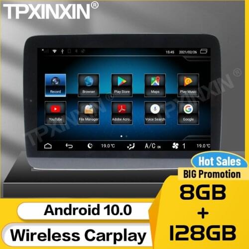 8+128G Car Multimedia Stereo Receiver Android 10 For Mercedes Benz ML 2012 2013 2014 2015 2016 GPS IPS Vide Radio AudioHead Unit