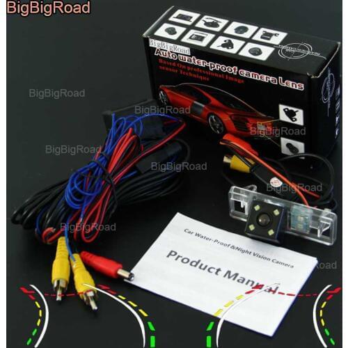 BigBigRoad Car Intelligent Dynamic Track Rear View Camera waterproof For peugeot 2008 / 3008 / 3008CC 5D Crossover 2008~2012