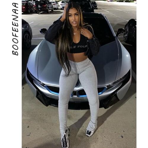 Женские узкие брюки BOOFEENAA China At AliExpress