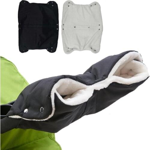 Baby Accessories Winter Baby Stroller Gloves Warm Stroller Hand Waterproof Kids Pushchair Hand Cover Baby Pram Accessories