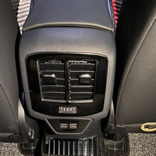 For Volkswagen T-Cross T-ROC 2018 2019 2020 Steel Car Accessories Car Rear Seat Air Conditioning Trim Cover Sticker Car-styling