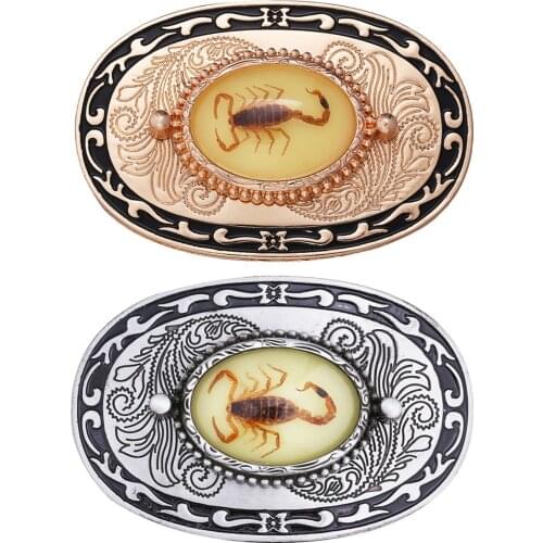 Western Cowboy Belt Buckle Luminous 3D Scorpion Belt Buckle Unisex