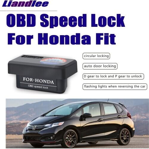 Liandlee New Smart Auto OBD Speed Lock For Honda Fit 2009-2014 2015 2016 Auto accessories Profession Car Door Lock Device