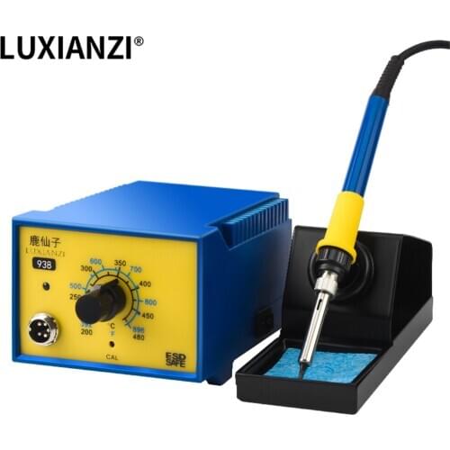 LUXIANZI 60/80W Soldering Station 936E/938 BGA Weller Hot Air Soldering Station SMD Rework Station Estacion Soldadora