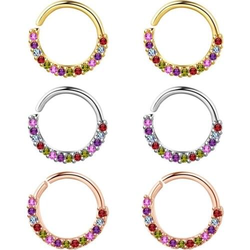 Nose Cuff Non Piercing Fake Nose Ring Fake Septum RingAfrican Faux Nose Rings Hoop Nose Cuffs for Non Pierced Nose