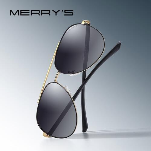 MERRYS DESIGN Men Classic Pilot Sunglasses HD Polarized Lens Men Eyewear For Driving Fishing UV400 Protection S8144