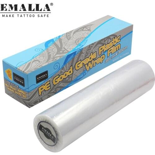 EMALLA Disposable Tattoo Plastic Wrap Preservative Film for Permanent Makeup Tattoo Supplies Tattoo Accessories Free Shipping