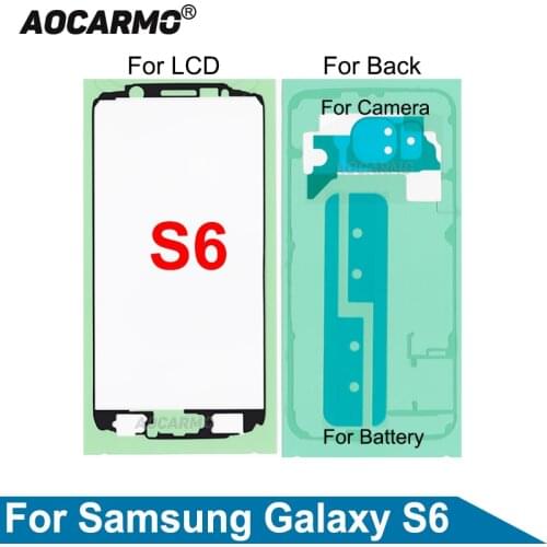 Aocarmo LCD Touch Screen Adhesive Front Frame Glue Tape Sticker For Samsung Galaxy S6 G920