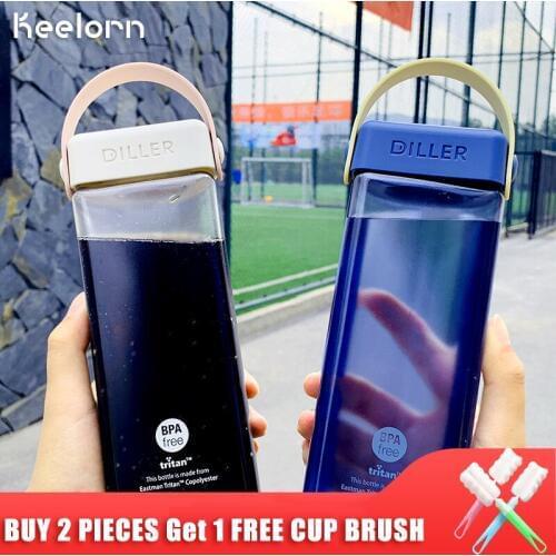 Keelorn 500ml Water Bottle Portable Creative Plastic With Lid High Quality Thermal Insulation Kettle Water Bottles