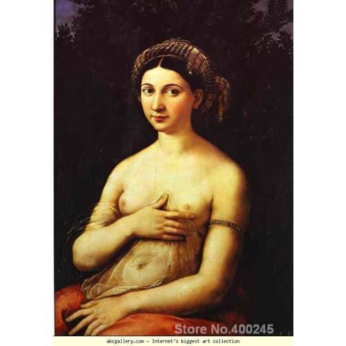 Portrait artist La fornarina Raphael sanzio canvas art Hand painted High quality