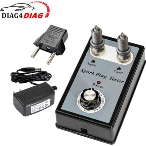 For 12V Gasoline Vehicles Car Spark Plug Tester Automotive Diagnostic Tool with Double Hole Analyzer