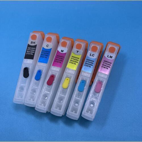 YOTAT Empty refillable ink cartridge T2431 - T2436 for Epson XP750 XP760 XP850 XP860 XP950 XP55 XP760 XP960 printer