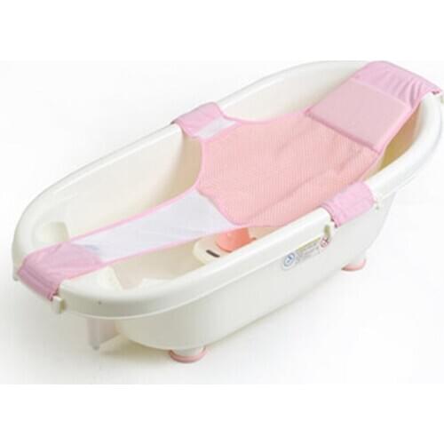 Baby Care Infant Shower Cross Bathtub Newborn Baby Bath Net Kids Safety Security Seat Support Toddler Bathing Cradle Bed
