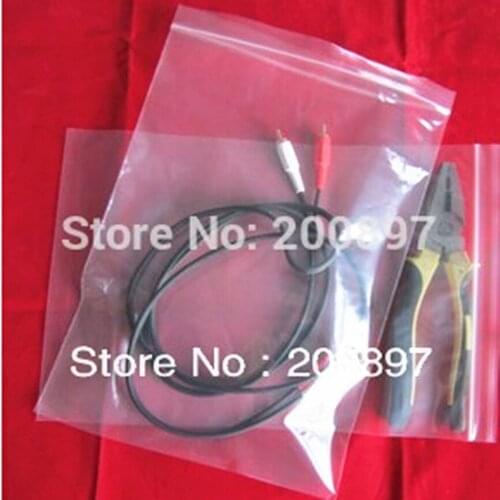 Button closure heavy duty plastic PE bag 25*35cm zip closure food package 100micron plastic bag 100 pieces a lot