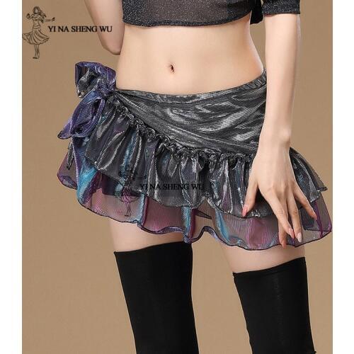Women Belly Dance Costume practice hip scarf mesh for lady belly dancing belts Stage Performance color oriental dance hip towel
