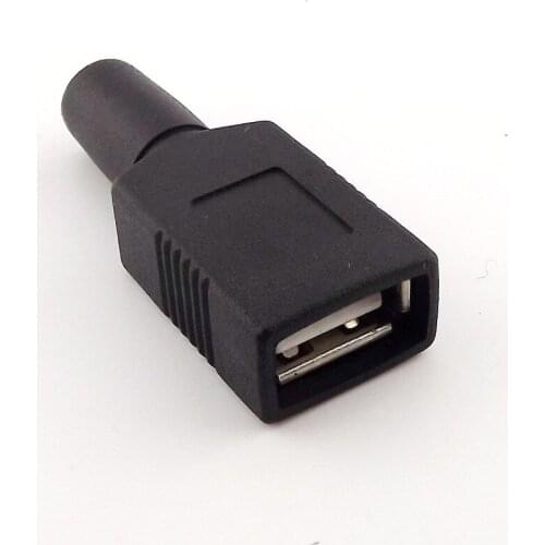 10pcs CCTV USB Female Jack To 3.5x1.35mm Female DC Power Adapter Converter Connector