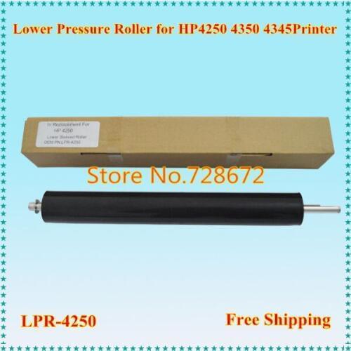 3 X RC1-3321-000 Lower Sleeved Roller + 3 X Fuser Gear RC1-3324/3325-000 for HP 4250 4350 4345 Printer Fuser Pressure Roller