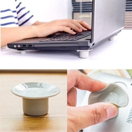 4Pcs Notebook Laptop Cooling Stand Portable Cool Holder Skidproof Pads Heat Reduction Feet Mat For MacbookAir Pro Accessory