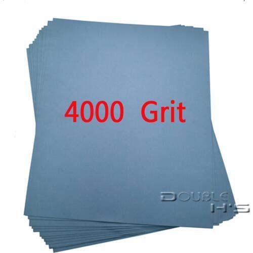 50 sheets / lot 4000 grit Wet and Dry Sandpaper Abrasive Waterproof Paper Sheets