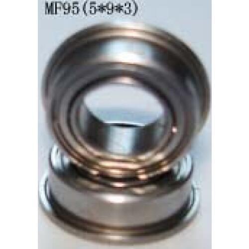 50Pcs MF95ZZ flange ball bearings F 5*9*3mm MF95ZZ bearing free shipping high quality