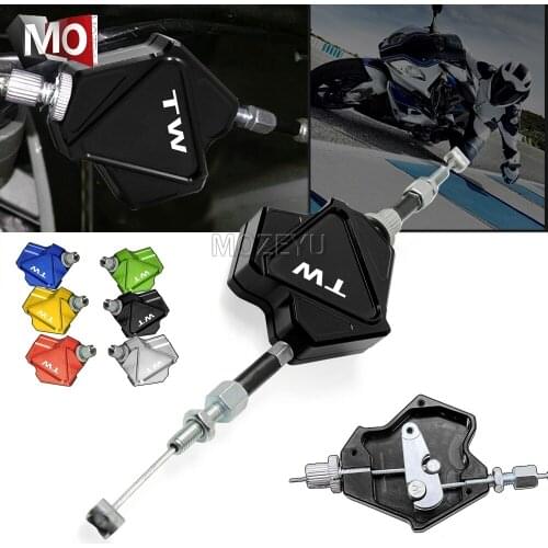 Motorcycle CNC Aluminum Stunt Clutch Lever Easy Pull Cable System For YAMAHA TW125 99-04 TW200 00-17 TW225 02-217 TW 125 200 225