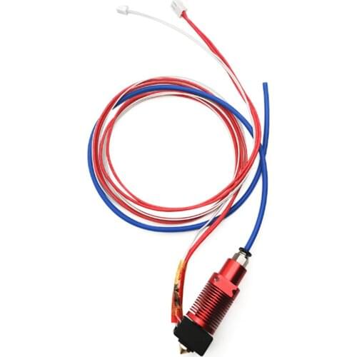 1Set 3D Printer Parts 24V Assembled Extruder Hotend Kit Nozzle Aluminum Heat Block For Creality Ender-3/CR-10/CR-10S Pro Hot