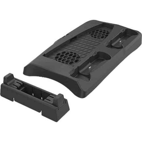 Game Host Cooling Fan Base Handle Charger for Ps5 Disc Storage Rack Earphone Storage Hanging Bracket