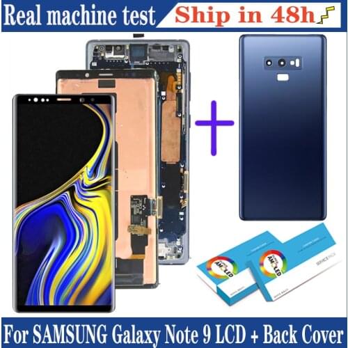 For Samsung Galaxy Note 9 Display Touch Screen Digitizer Assembly Repair Parts for Samsung Galaxy Note9 N960F with back cover