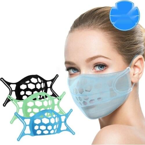 Breathable Mask Holder Bracket Mouth Nose Separation Food Grade 3D Silicone Inner Pad Auxiliary Mask Bracket Household Mask Hook