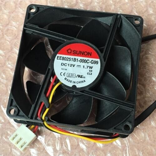 EE80251B1-000C-G99 8025 12V 1.7W cooling fan 6 Month Warranty